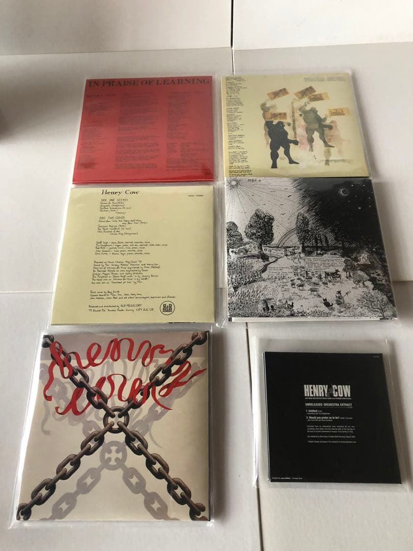 Henry Cow D.U特典BOX紙ジャケットCD5枚とCDシングル1枚