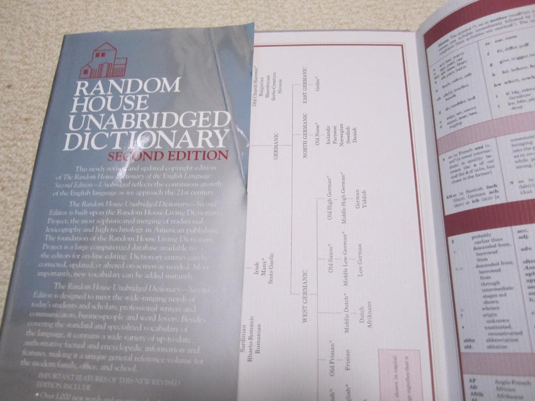 洋書 RANDOM HOUSE UNABRIDGED DICTIONARY 2nd