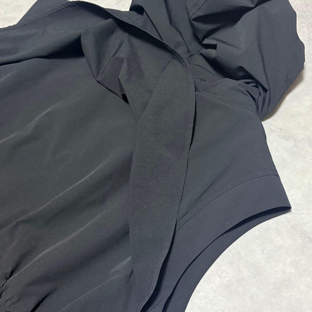 美品✨ビアズリー 撥水フーディジレ 黒 フリー ロング丈